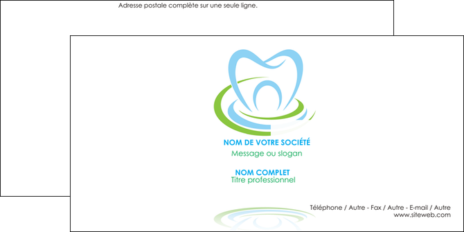 creation graphique en ligne enveloppe dentiste dents dentiste dentisterie MLGI29350
