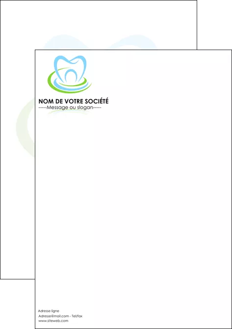 realiser affiche dentiste dents dentiste dentisterie MLIGLU29366