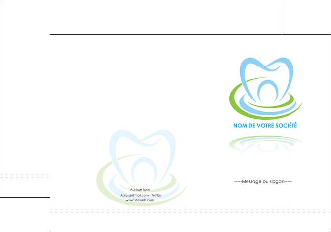 modele en ligne pochette a rabat dentiste dents dentiste dentisterie MLIGCH29380