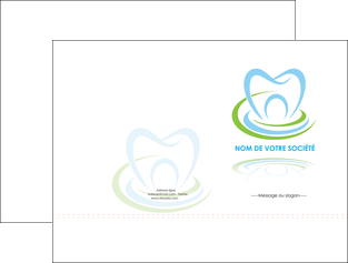 imprimer pochette a rabat dentiste dents dentiste dentisterie MIDCH29382