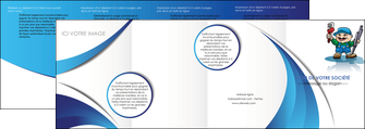 imprimer depliant 4 volets  8 pages  plomberie plombier plomberie travail MLGI29392