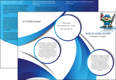 faire modele a imprimer depliant 3 volets  6 pages  plomberie plombier plomberie travail MLGI29404
