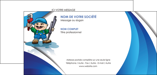 faire carte de correspondance plomberie plombier plomberie travail MLGI29408