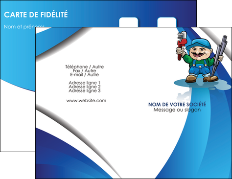 creer modele en ligne carte de visite plomberie plombier plomberie travail MLGI29412