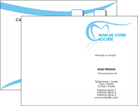 creation graphique en ligne carte de visite dentiste dents dentiste dentisterie MLGI29458