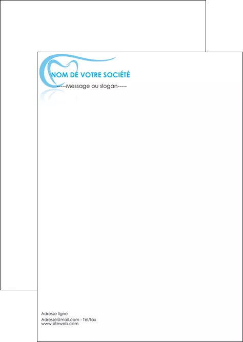 impression flyers dentiste dents dentiste dentisterie MIFBE29476