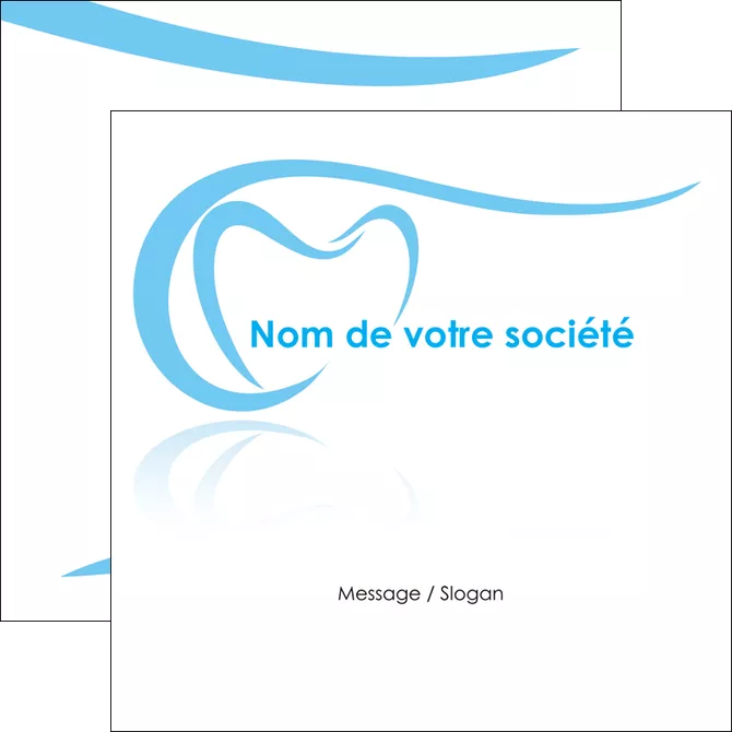 personnaliser modele de flyers dentiste dents dentiste dentisterie MIFCH29482