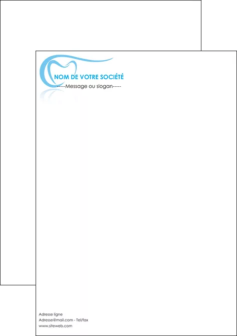 faire flyers dentiste dents dentiste dentisterie MLGI29484