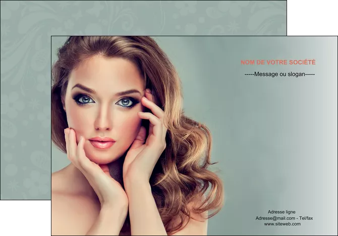 creation graphique en ligne affiche centre esthetique  beaute bien etre coiffure MLGI29604