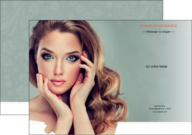 maquette en ligne a personnaliser pochette a rabat centre esthetique  beaute bien etre coiffure MIFLU29616