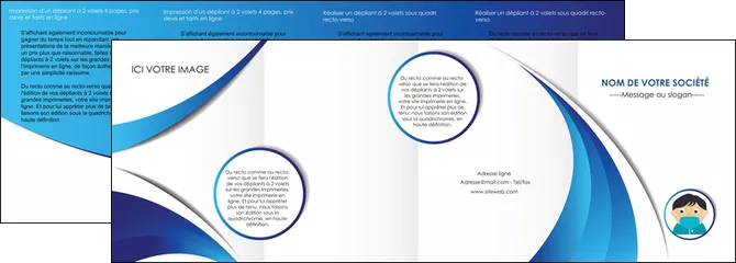 realiser depliant 4 volets  8 pages  infirmier infirmiere medecin medecine sante MLGI29636