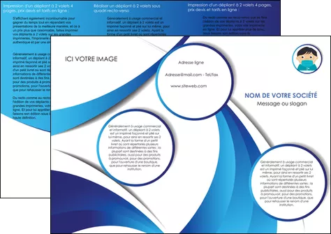 cree depliant 3 volets  6 pages  infirmier infirmiere medecin medecine sante MIFLU29646