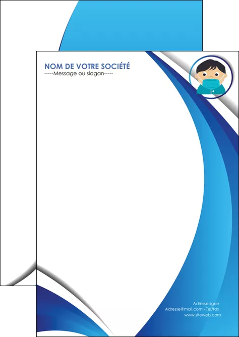 modele en ligne flyers infirmier infirmiere medecin medecine sante MLGI29648