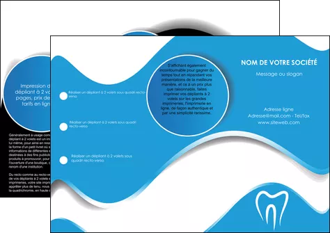 modele en ligne depliant 3 volets  6 pages  dentiste dents dentiste dentisterie MIFBE29686