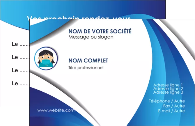 exemple carte de visite infirmier infirmiere medecin medecine docteur MLGI29704