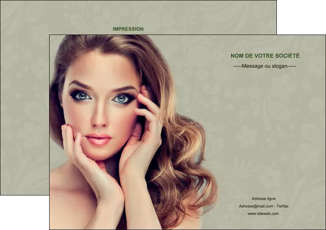 personnaliser maquette flyers centre esthetique  beaute bien etre coiffure MLGI29874