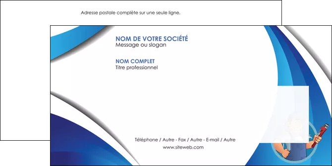 imprimerie enveloppe plomberie travail travailleur casquette MID29898