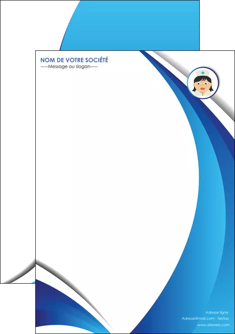 creer modele en ligne affiche infirmier infirmiere medecin medecine docteur MLGI30008