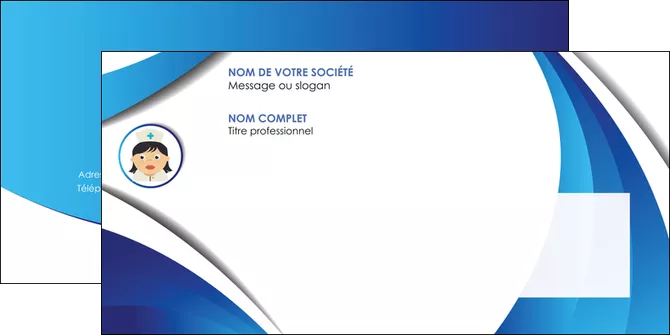 modele enveloppe infirmier infirmiere medecin medecine docteur MIFBE30010