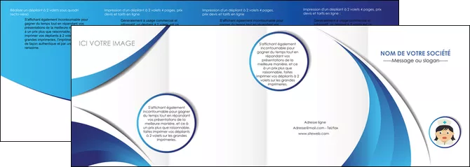 exemple depliant 4 volets  8 pages  infirmier infirmiere medecin medecine docteur MIFLU30014