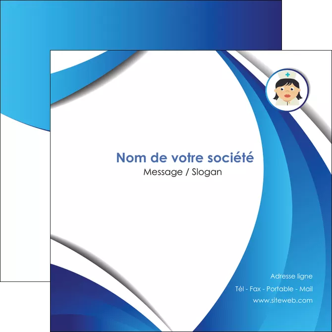 modele flyers infirmier infirmiere medecin medecine docteur MIFBE30032