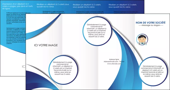 exemple depliant 4 volets  8 pages  medecin medecin medecine docteur MLGI30128