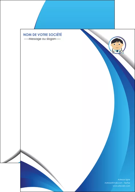 creer modele en ligne affiche medecin medecin medecine docteur MIFBE30140
