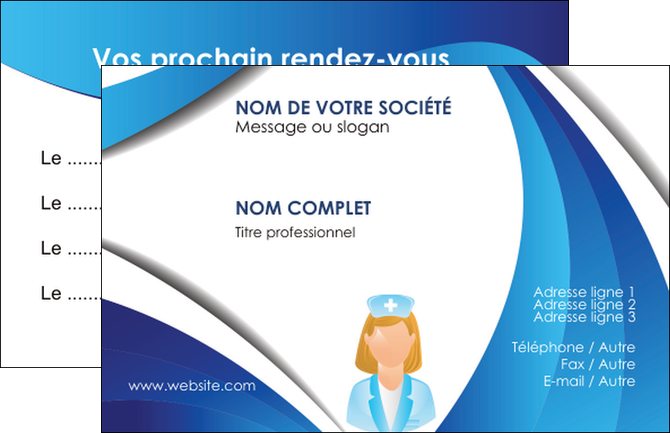 exemple carte de visite infirmier infirmiere infirmiere infirmerie blouse MIDCH30442