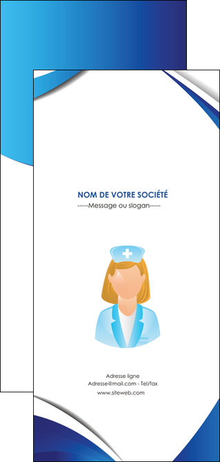 personnaliser modele de flyers infirmier infirmiere infirmiere infirmerie blouse MIFCH30446