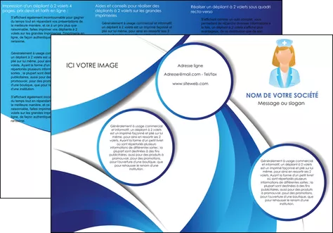 imprimerie depliant 3 volets  6 pages  infirmier infirmiere infirmiere infirmerie blouse MIFCH30466