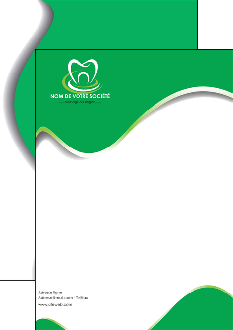 imprimerie flyers dentiste dents dentiste dentier MIDLU30528
