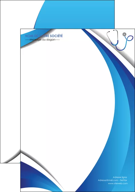 maquette en ligne a personnaliser flyers materiel de sante medecin medecine docteur MID30570