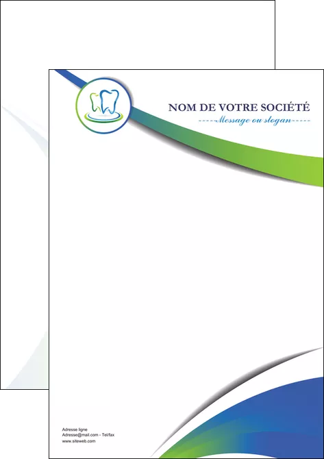 creation graphique en ligne flyers dentiste dents dentiste dentier MIFBE30674