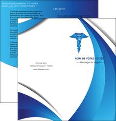 modele depliant 2 volets  4 pages  chirurgien medecin medecine sante MIF30716