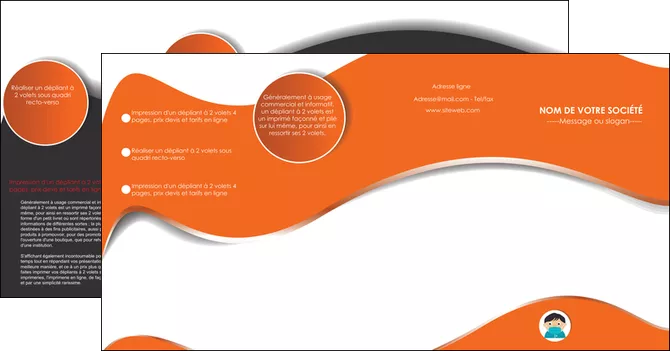 faire depliant 4 volets  8 pages  medecin medecin medecine sante MIFCH30742