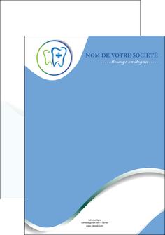 faire modele a imprimer flyers dentiste dents dentiste dentier MIF30896