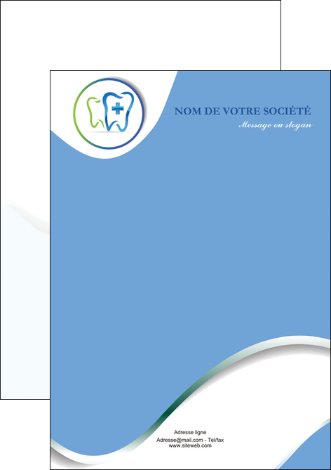exemple flyers dentiste dents dentiste dentier MIDBE30900