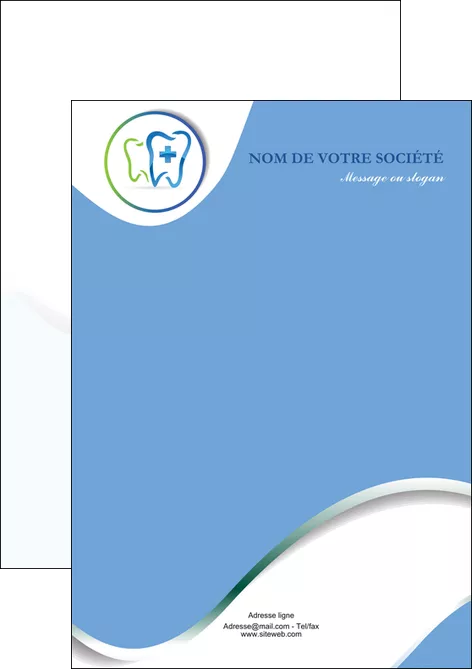 exemple flyers dentiste dents dentiste dentier MLGI30900