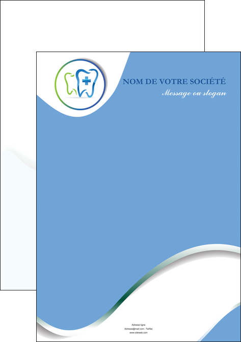 personnaliser maquette affiche dentiste dents dentiste dentier MLIP30902