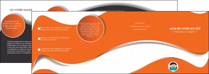 creation graphique en ligne depliant 4 volets  8 pages  infirmier infirmiere infirmiere infirmerie blouse MLGI30926