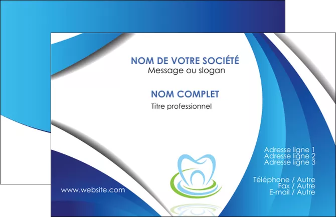 creer modele en ligne carte de visite dentiste dents dentiste dentier MID30998