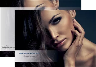 personnaliser modele de flyers cosmetique coiffeur a domicile salon de coiffure salon de beaute MLGI31282