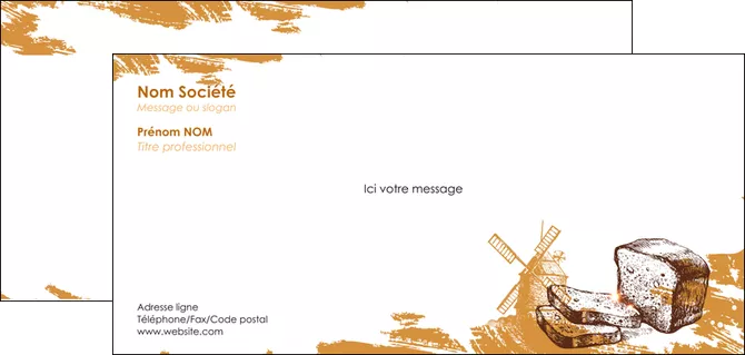 creation graphique en ligne carte de correspondance boulangerie pains boulangerie boulanger MLGI31308