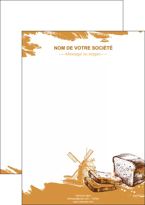 imprimerie affiche boulangerie pains boulangerie boulanger MLGI31322