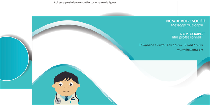 maquette en ligne a personnaliser enveloppe chirurgien docteur soin soin medical MIDCH31472