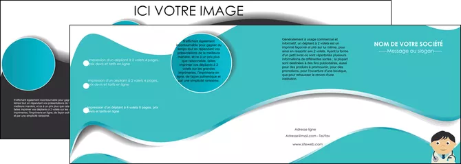 creer modele en ligne depliant 4 volets  8 pages  chirurgien docteur soin soin medical MIFBE31478