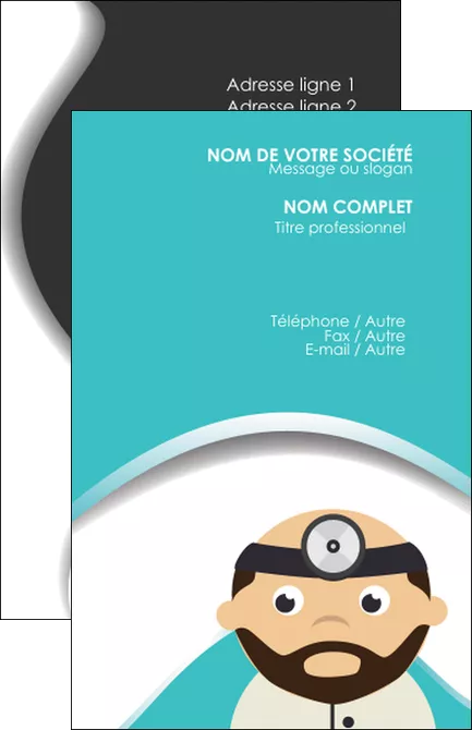 exemple carte de visite materiel de sante docteur medecin soins medicales MIFBE31572