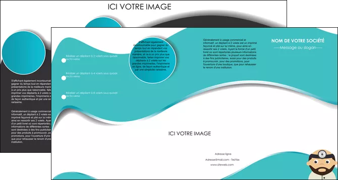 faire depliant 4 volets  8 pages  materiel de sante docteur medecin soins medicales MIFBE31578