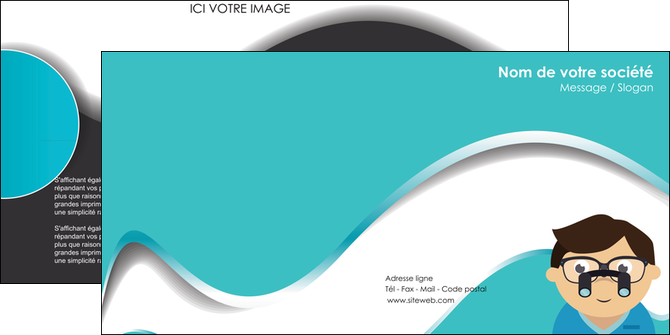 maquette en ligne a personnaliser depliant 2 volets  4 pages  materiel de sante docteur medecin soins medicales MLIGLU31636