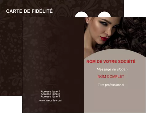 cree carte de visite centre esthetique  beaute bien etre coiffure MIFLU31672